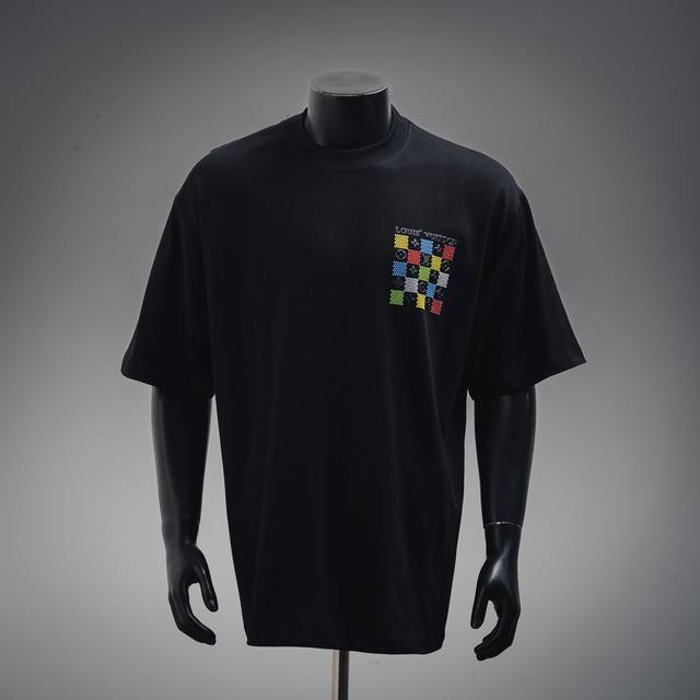 Louis VuittonLv25SsColorful Flag Short Sleeve T-shirtThis T-shirt is knitted in