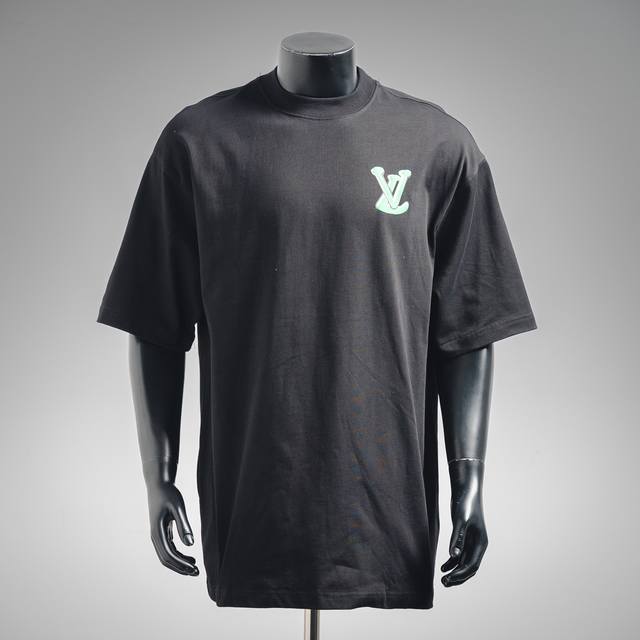 Louisviutton Louis Vuitton Lv 25Ss back colorful letter logo printed short-sleev