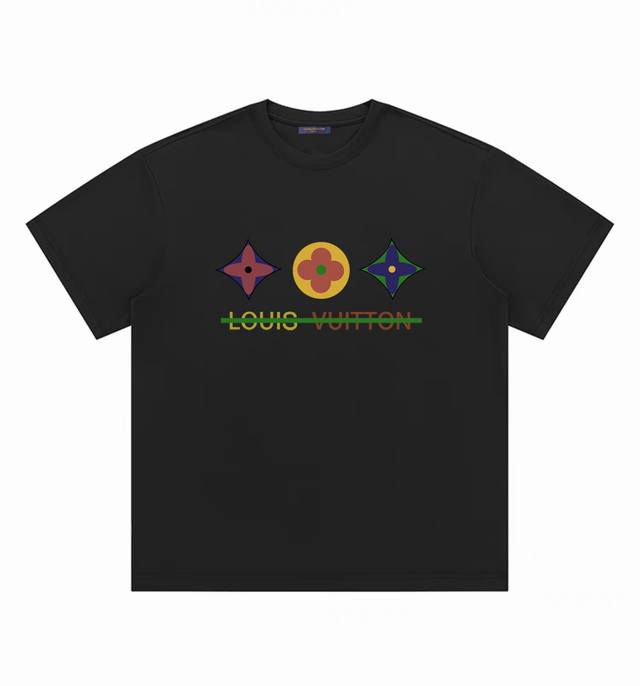 Louis Vuitton Lv Louis Vuitton classic monogram round neck short sleeve half sle