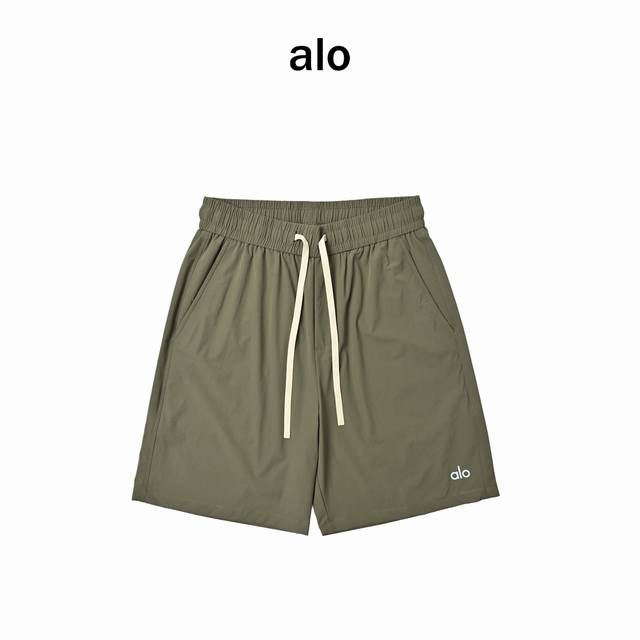 Alo sweat-wicking series logo sports shorts Sports enthusiasts, please pay atten