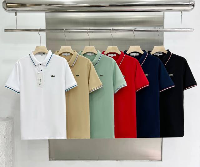 Lacosrt Crocodile Polo Shirt 100% mulberry silk original goods French * crocodil