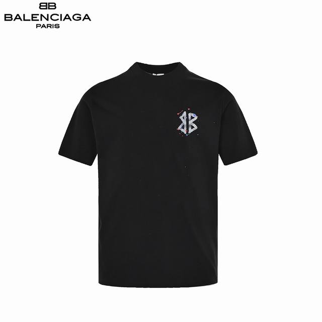 Balenciaga 25Ss painted graffiti letter short sleeves Fabric: 16s fine cotton 23