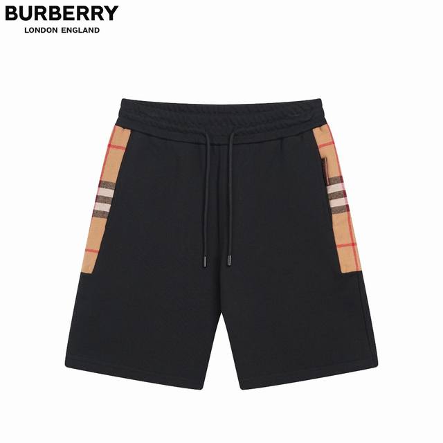 Burberry Burberry side grid line shorts Pure cotton high-quality fabric, special