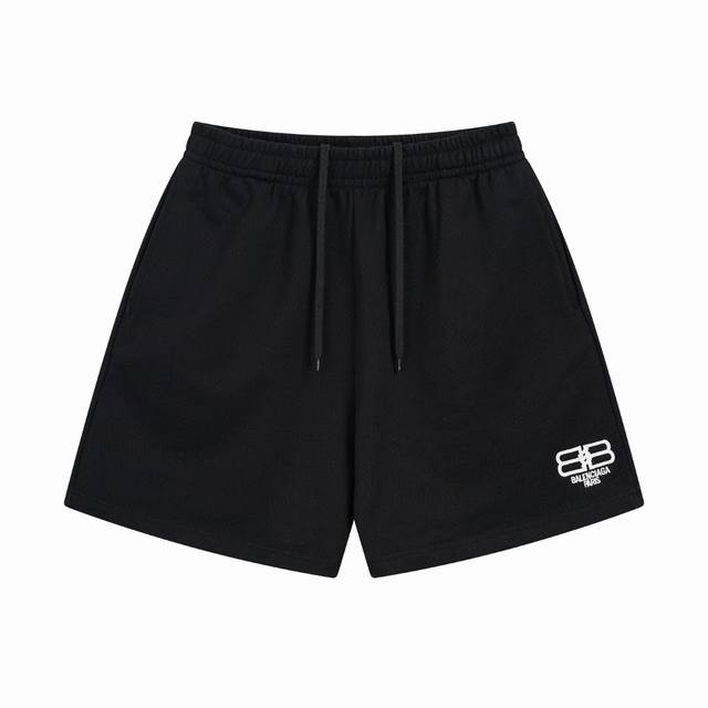 Balenciaga 2025 Ss new double B classic Logo embroidered shorts The quality of t