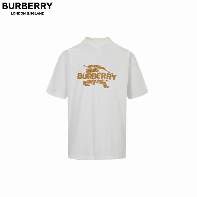 Burberry Burberry 25Ss embroidered lace short-sleeved T-shirt The fabric is made