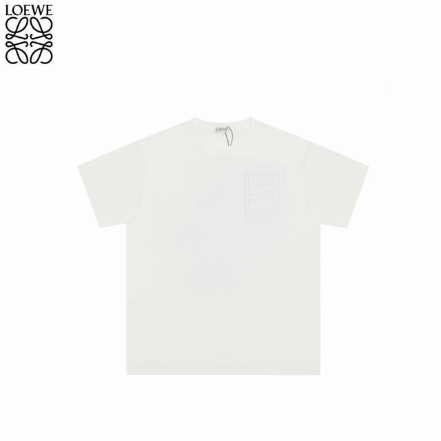 Loewe 24Ss 3D Logo short sleeves The fabric has been shrunk twice at high temper