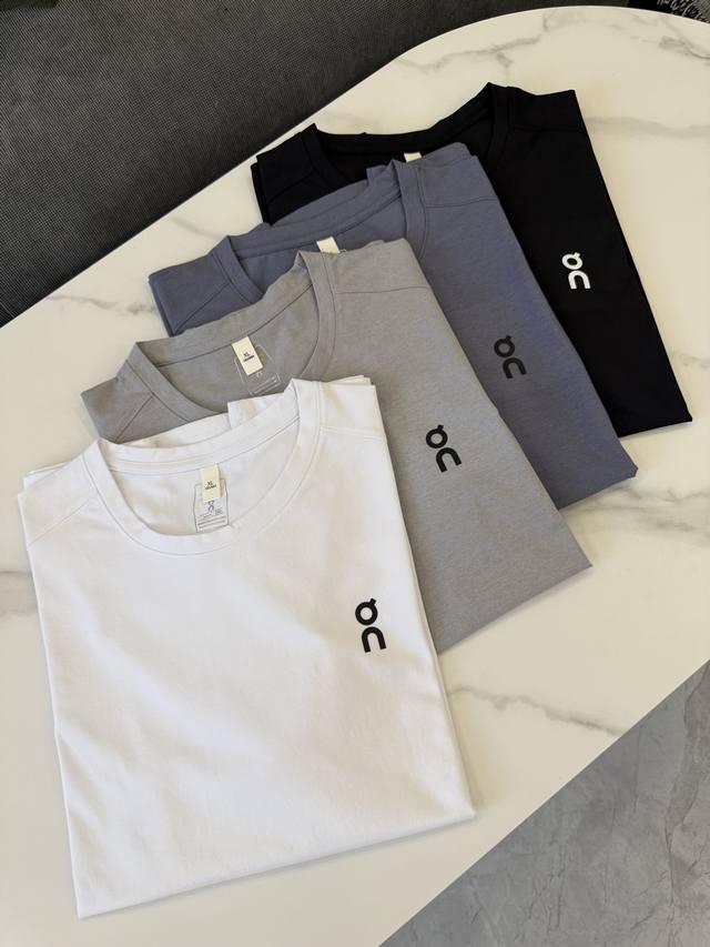 On Angpao four-color basic logo outdoor sports moisture-wicking short-sleeved T-
