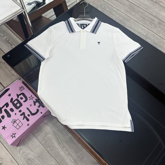Exclusive Dior Summer New Lapel Short Sleeve Polo Shirt: Elegant Genes, New Cha