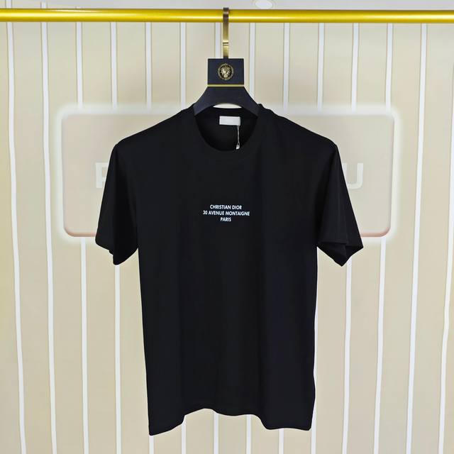 D*Or Dior 2025 spring and summer new original men's round neck short-sleeved T-s