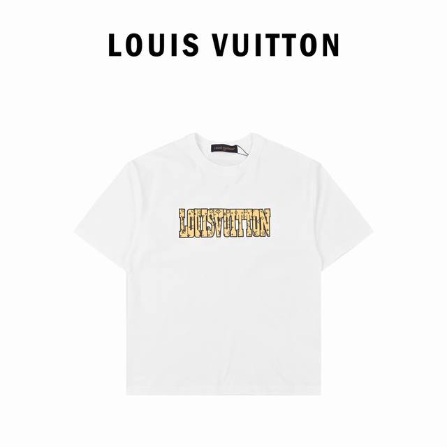 Louis Vuitton Louis Vuitton monogram print round neck short-sleeved shirt Three-