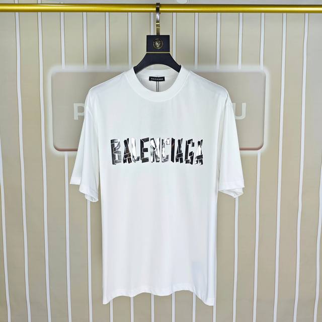 Bal*Nciaga Paris Balenciaga 2025 spring and summer new original men's round neck