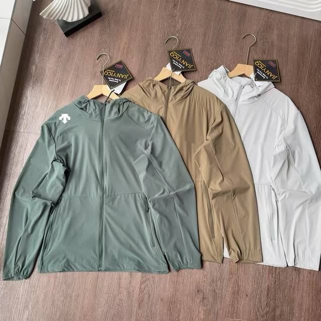 Descente Skin Clothes Thin Men's Sun Protection Clothes Quick Dry Upf Mountainee