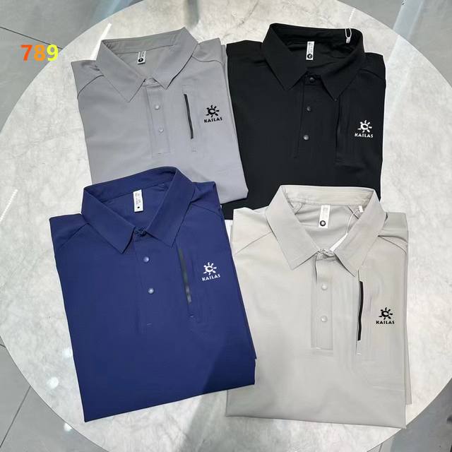 Kailas Kailas ice silk quick-drying business drop shoulder style Polo 78 nylon a