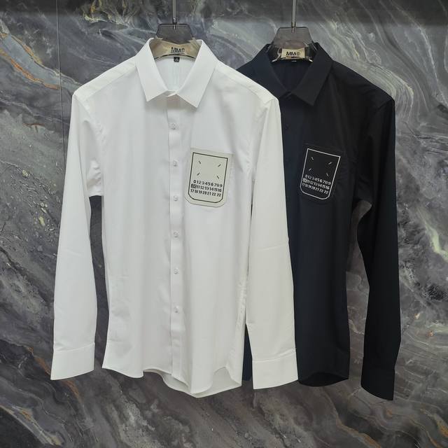 MargielaMm6 2025Ss new long-sleeved shirt, high-end version! Custom-made fabrics