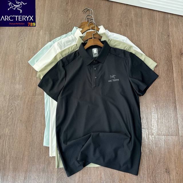 Arc'teryx Ice Silk Camme Lapel Polo Shirt Short Sleeve Tee Counter Version Polo