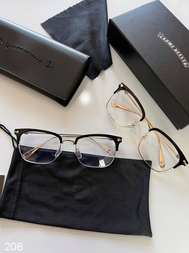 Chromeheart Chromeheart eyebrow wire frame plain glasses model number 208 The sa