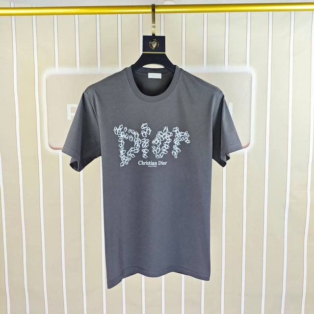 D*Or Dior 2025 spring and summer new original men's round neck short-sleeved T-s