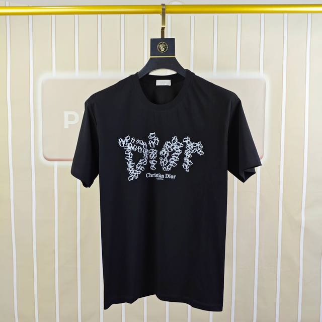 D*Or Dior 2025 spring and summer new original men's round neck short-sleeved T-s