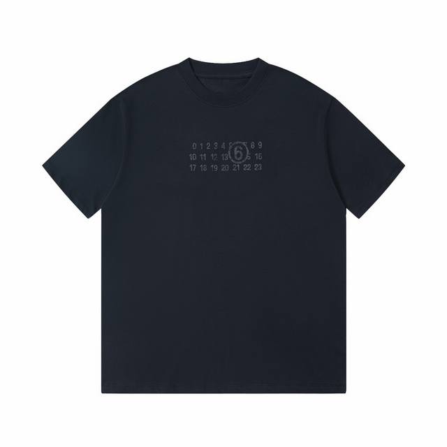 High version Maisonmargiela Mm6 foam digital print short sleeves, unisex. Fairy