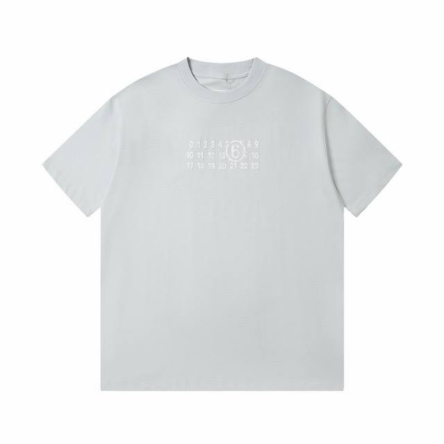 High version Maisonmargiela Mm6 foam digital print short sleeves, unisex. Fairy