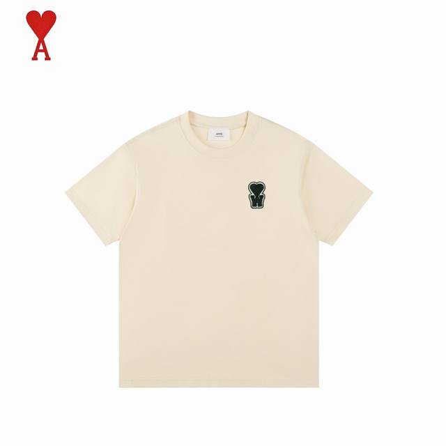 Ami 25Ss Summer new style love joint embroidered chapter short sleeves We have b
