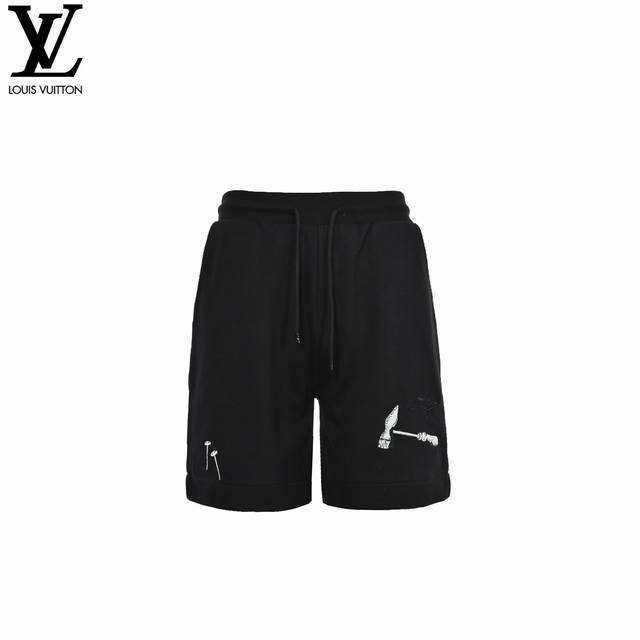 Louis Vuitton 24Fw hammer and scissors embroidered shorts Classic and timeless n