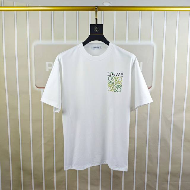 L*Ewe 2025 original men's round neck short-sleeved T-shirt from Loewe, exclusive