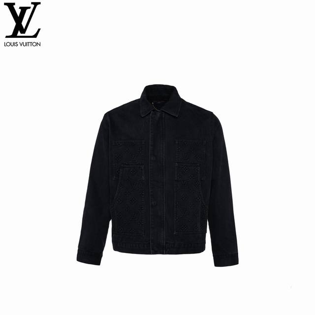 Louis Vuitton Louis Vuitton 24Ss new embossed denim jacket 1:1 highest version,