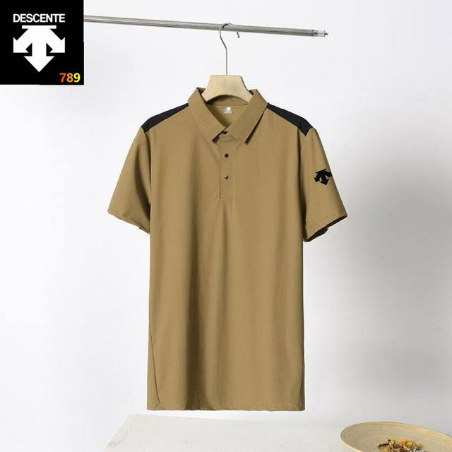 DescenteTrainingtough fabric casual business style short-sleeved Polo shirt A ho
