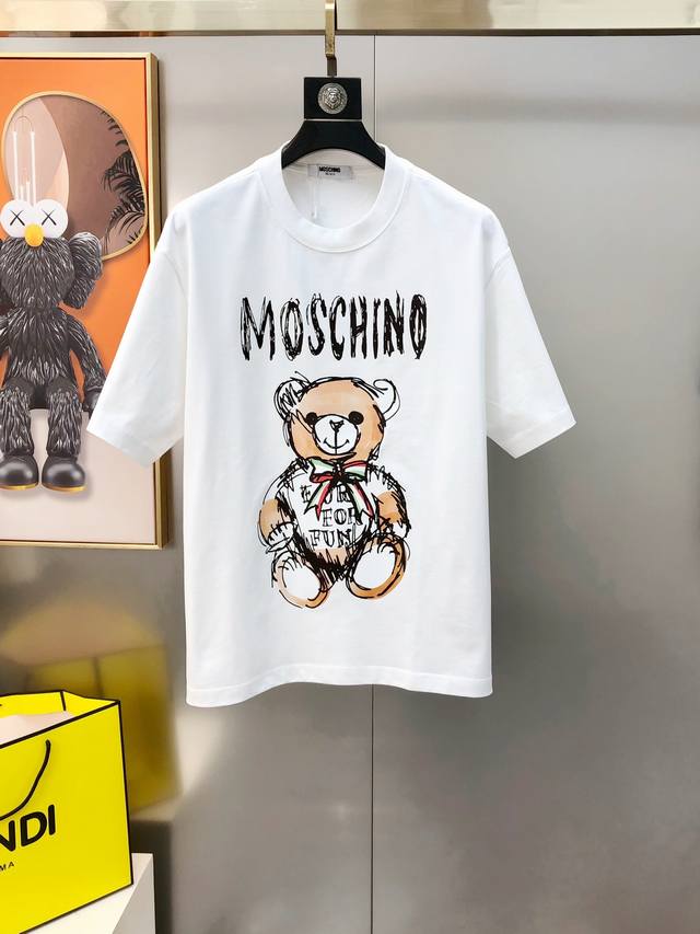 M*Schino 2025 spring and summer new original men's round neck short-sleeved T-sh