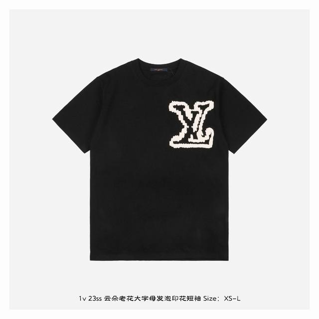 Top-level highest version Lv Louis Vuitton 1V Classic large logo foaming Logo pa