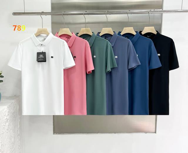 Kolon Sport Kolon Milk Silk Quick Dry Seamless Solid Color Short Sleeve Lapel Po