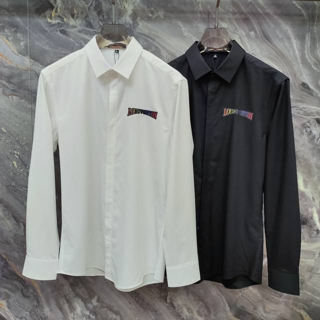 Louis Vuitton Lv 2025Ss new long-sleeved shirt, high-end version! Custom-made fa