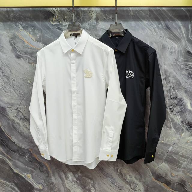 Louis Vuitton Lv 2025Ss new long-sleeved shirt, high-end version! Custom-made fa