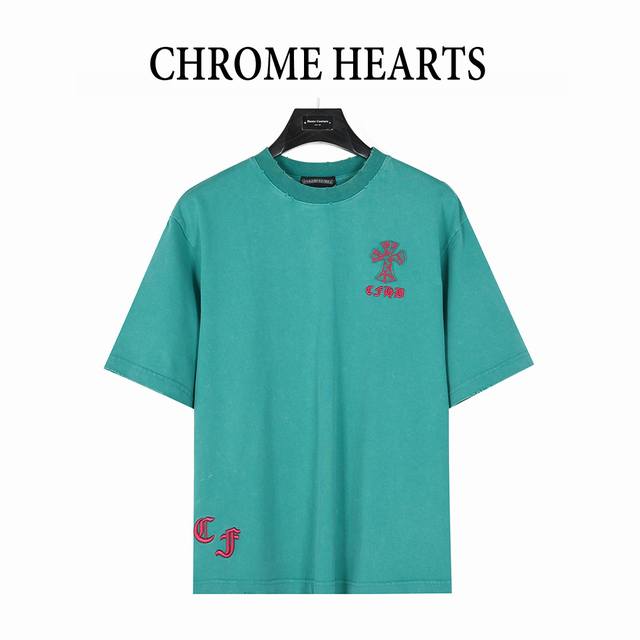 Chromehearts Chromehearts 25Ss catwalk style cross patch embroidery washed and b