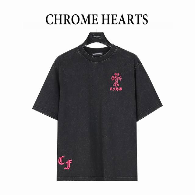 Chromehearts Chromehearts 25Ss catwalk style cross patch embroidery washed and b
