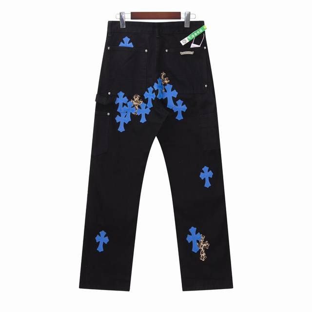 High version Chrome Hearts Sexrecords series limited edition cowhide jeans, sam