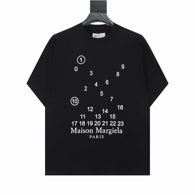 High version Maisonmargiela Margiela digital print short sleeves, unisex. Full