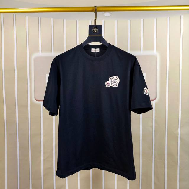 M*Ncler Moncler 2025 early spring new original men's round neck short-sleeved T-