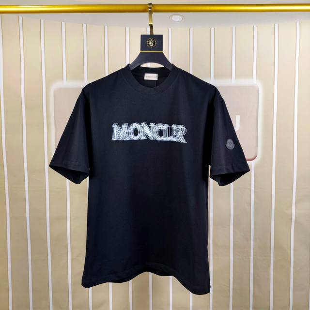 M*Ncler Moncler 2025 early spring new original men's round neck short-sleeved T-