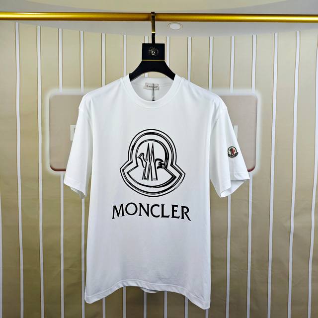 M*Ncler Moncler 2025 early spring new original men's round neck short-sleeved T-