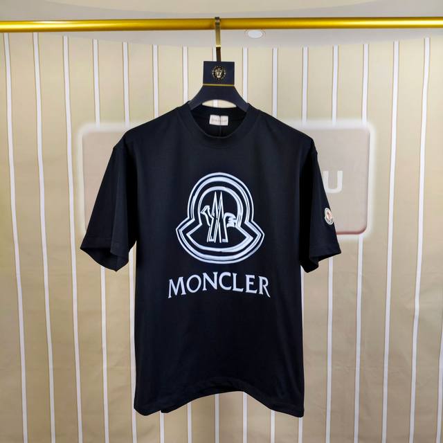 M*Ncler Moncler 2025 early spring new original men's round neck short-sleeved T-