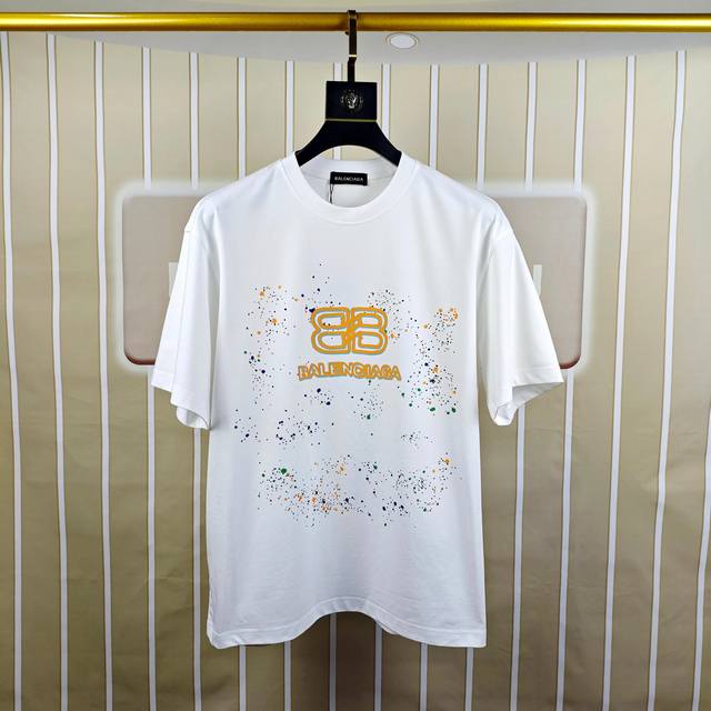 Bal*Nciaga Paris Balenciaga 2025 spring and summer new original men's round neck