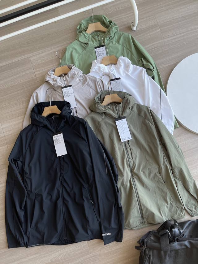 Pacebreaker Men's Sports Jacket Lululemon Lulu Summer Men's Hooded Skin Clothes