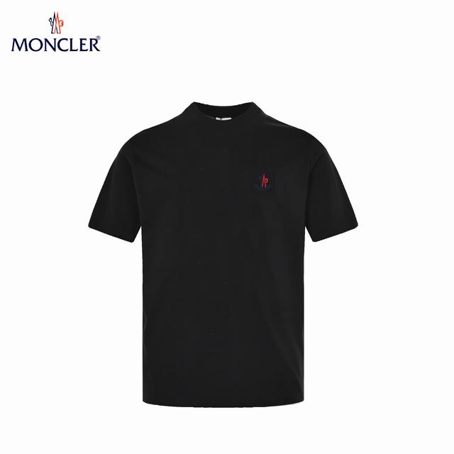 Moncler 25Ss Australian Open embroidered short sleeves Using 32S double yarn pla