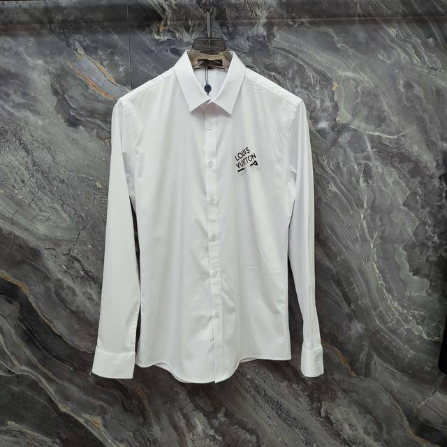 Louis Vuitton Lv 2025Ss new long-sleeved shirt, high-end version! Custom-made fa