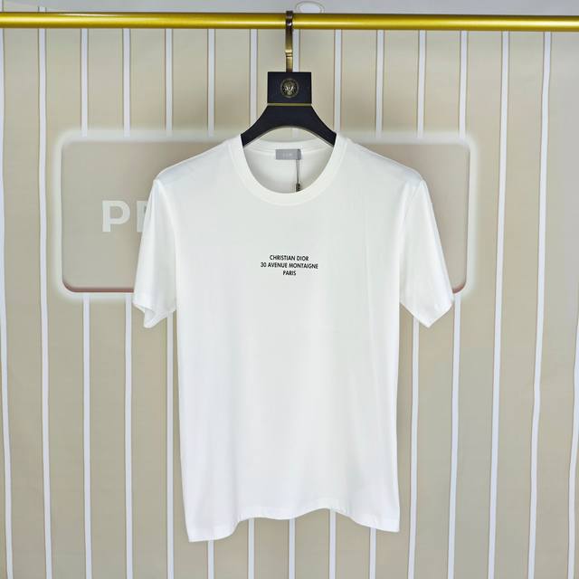 D*Or Dior 2025 spring and summer new original men's round neck short-sleeved T-s
