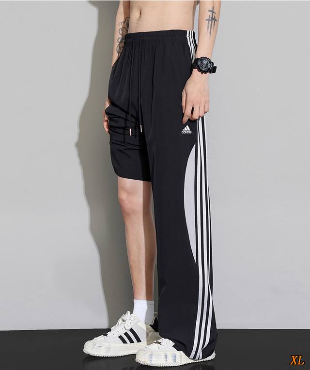 Adidas exclusive real shot of the new thin summer high-quality slightly elastic