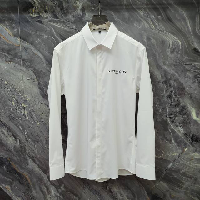 Givenchy 2025Ss new long-sleeved shirt, high-end version! Custom-made fabrics a