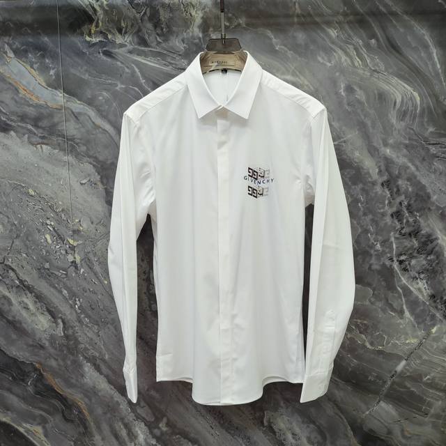 Givenchy 2025Ss new long-sleeved shirt, high-end version! Custom-made fabrics a